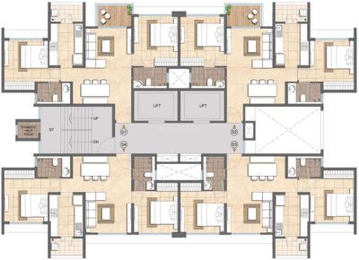 Project Image of 685.98 - 689.97 Sq.ft 2 BHK Apartment for buy in Lodha Kandivali Project Tower 4
