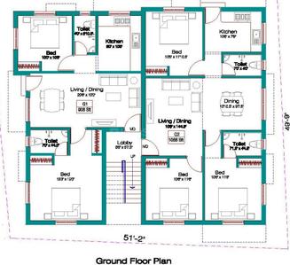 Project Image of 889.0 - 1250.0 Sq.ft 2 BHK Apartment for buy in Alankar Bharathii Nagar 1