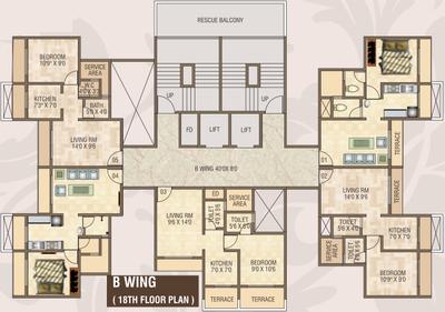 Project Image of 660.0 - 1325.0 Sq.ft 1 BHK Apartment for buy in Dev Luxuria