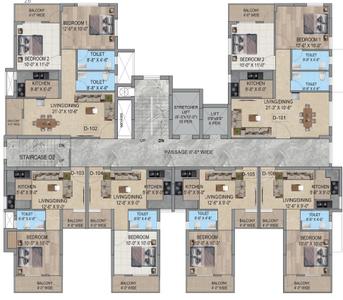 Project Image of 573.0 - 2273.0 Sq.ft 1 BHK Apartment for buy in Akshat Utopian Heights