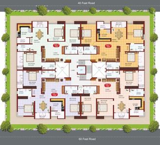 Project Image of 1530.0 - 1545.0 Sq.ft 3 BHK Apartment for buy in Scion Luxore Apartments