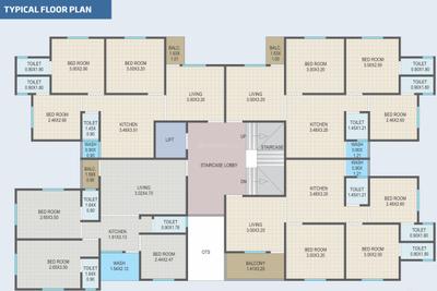 Project Image of 603.1 - 646.05 Sq.ft 3 BHK Apartment for buy in Mistry Bluet Phase 2