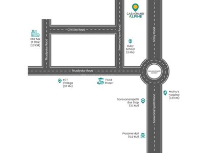 Project Image of 1012.0 - 1454.0 Sq.ft 2 BHK Apartment for buy in Casagrand Alpine