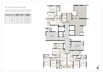 Project Image of 751.87 - 1029.58 Sq.ft 2 BHK Apartment for buy in Rustomjee Ozone Skye
