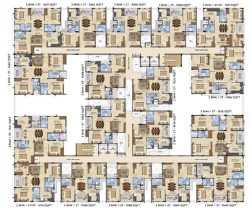 Project Image of 587.0 - 1564.0 Sq.ft 2 BHK Apartment for buy in Radiance The Pride Phase 1