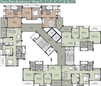 Project Image of 716.0 - 718.0 Sq.ft 2 BHK Apartment for buy in Kalpataru Serenity