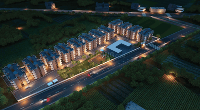 Project Image of 0.0 - 322.38 Sq.ft 1 BHK Apartment for buy in Bhagya Garden City Phase II