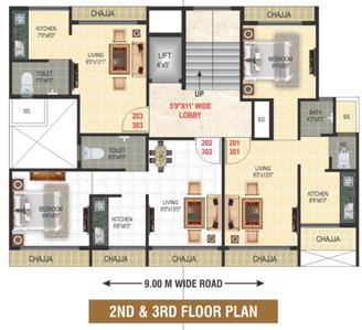 Project Image of 129.92 - 275.56 Sq.ft 1 RK Apartment for buy in Payal Classic
