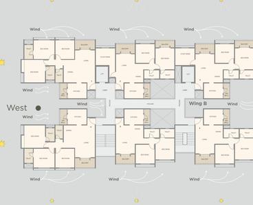 Project Image of 693.41 - 953.0 Sq.ft 2 BHK Apartment for buy in Skyrise Sparkle Wing A B