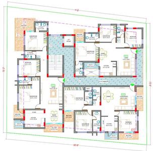 Nikhil Aum Shankara Aum Shankara Cluster Plan For 1st Floor 1