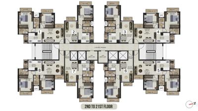Project Image of 385.46 - 559.0 Sq.ft 1 BHK Apartment for buy in Gaondevi Crown