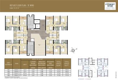 Project Image of 683.0 - 699.0 Sq.ft 2 BHK Apartment for buy in Vascon Forest Edge Phase 2
