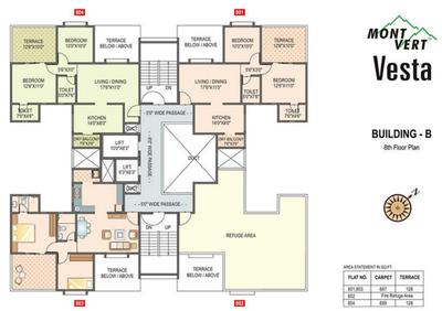 Project Image of 348.0 - 689.0 Sq.ft 1 BHK Apartment for buy in Mont Vert Vesta