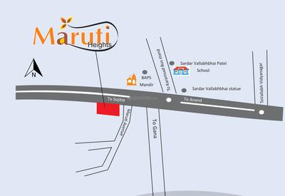 Dakshaben Maruti Heights Location Plan 1