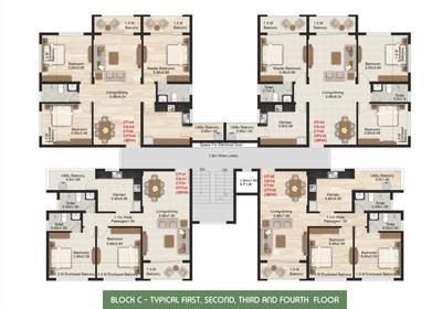 Project Image of 0.0 - 850.0 Sq.ft 3 BHK Apartment for buy in Cosme 1 Chogm