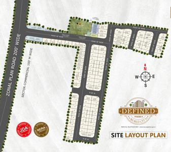 Project Image of 855.0 - 1710.0 Sq.ft Residential Plot Plot for buy in Defined World City Phase II