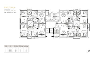 Project Image of 1572.0 - 2261.0 Sq.ft 3 BHK Apartment for buy in Crown