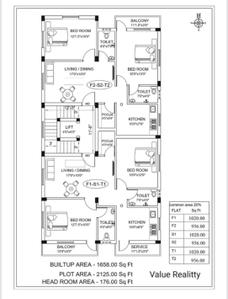 Project Image of 956.0 - 1020.0 Sq.ft 2 BHK Apartment for buy in Value MMK Apartment