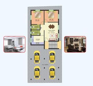Project Image of 876.0 - 924.0 Sq.ft 2 BHK Apartment for buy in Vijay Raja 3 Cubes
