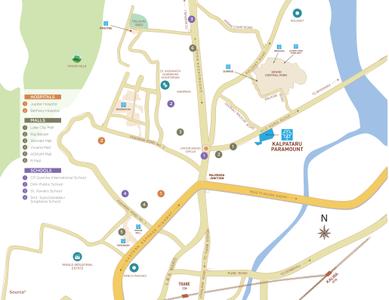 Project Image of 0.0 - 587.0 Sq.ft 2 BHK Apartment for buy in Kalpataru Paramount A