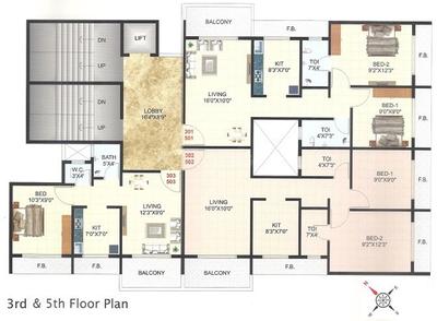 Project Image of 620.0 - 1110.0 Sq.ft 1 BHK Apartment for buy in Jay Corner
