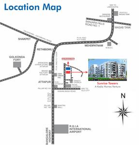 Project Image of 1033.4 - 2713.0 Sq.ft 2 BHK Apartment for buy in Sunrise Towers
