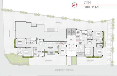 Project Image of 1710.0 - 1800.0 Sq.ft 3 BHK Apartment for buy in JDR Amrut Bindu Residency