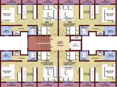 Project Image of 356.0 - 358.0 Sq.ft 1 BHK Apartment for buy in Enkay Garden Zenia