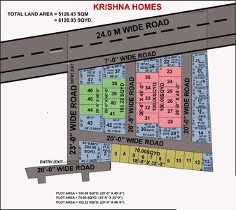 Project Image of 630.0 - 2250.0 Sq.ft Residential Plot Plot for buy in Krishna Homes
