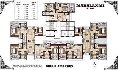 Project Image of 442.0 - 632.0 Sq.ft 1 BHK Apartment for buy in Sai Balaji Building No 2 Mahalakshmi B Wing