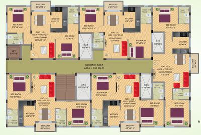 Project Image of 789.0 - 901.0 Sq.ft 2 BHK Apartment for buy in MR Residency