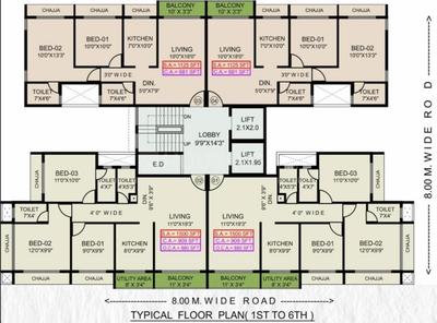 Project Image of 680.06 - 846.58 Sq.ft 2 BHK Apartment for buy in J B Vidyut CHSL