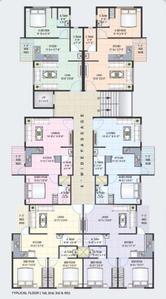 Aaditya Avenue  Aaditya Avenue Cluster Plan from 1st to 4th Floor 1