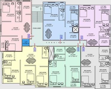 Project Image of 793.0 - 1030.0 Sq.ft 2 BHK Apartment for buy in Jai Hanuman Plaza
