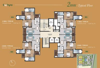 Project Image of 1200.0 - 5360.0 Sq.ft 2 BHK Apartment for buy in The Sephyra