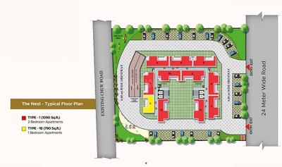 Project Image of 1090.0 - 1290.0 Sq.ft 2 BHK Apartment for buy in SVP Gulmohur Garden Utopia The Nest
