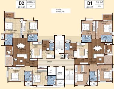 Project Image of 1222.0 - 2355.0 Sq.ft 2 BHK Apartment for buy in Akshaya Tango Phase 1