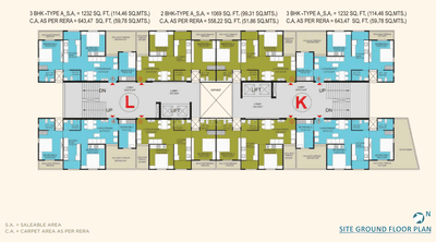 Project Image of 472.0 - 643.47 Sq.ft 2 BHK Apartment for buy in Bakeri Sarvesh