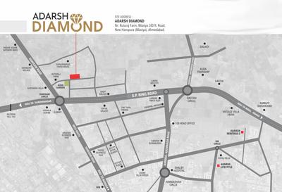 Project Image of 1341.0 - 1683.0 Sq.ft 2 BHK Apartment for buy in Adarsh Diamond