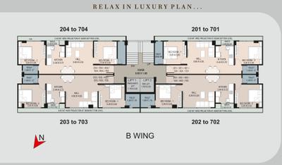 Project Image of 602.24 - 637.01 Sq.ft 2 BHK Apartment for buy in Shiv Shakti Luxuria Platinum Block B