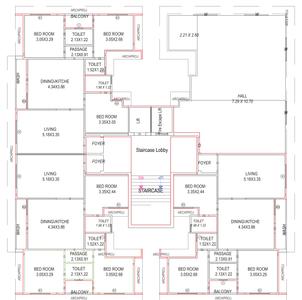Project Image of 622.48 - 759.39 Sq.ft 2 BHK Apartment for buy in Giriraj Shukan A B C