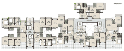Project Image of 325.5 - 530.45 Sq.ft 1 BHK Apartment for buy in Prithvi Anand Kuber Complex Phase 1