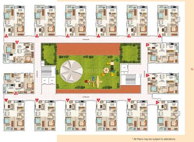 Project Image of 0.0 - 905.03 Sq.ft 2 BHK Apartment for buy in Modi Serene Park