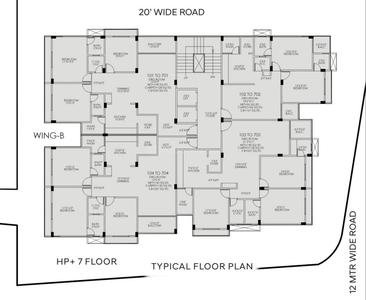 Project Image of 692.12 - 1194.9 Sq.ft 2 BHK Apartment for buy in Yash Suryakamal Residency