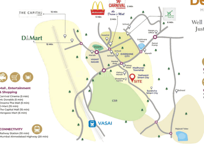 Project Image of 430 Sq.ft 1 BHK Apartment / Flat for sale in Vasai East for Rs. 4000000
