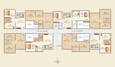 Project Image of 176.0 - 398.0 Sq.ft 1 BHK Apartment for buy in Crystal New Era