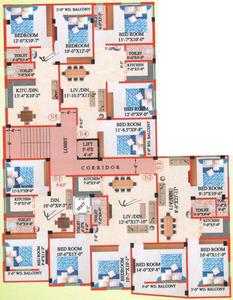 Project Image of 601.0 - 1115.0 Sq.ft 2 BHK Apartment for buy in M A H Jai Ganesh Apartment 3