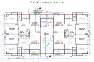 Project Image of 639.05 - 656.6 Sq.ft 2 BHK Apartment for buy in K D Ram Ratan