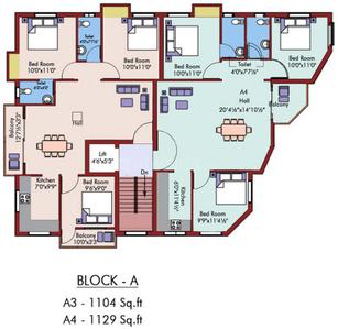 Project Image of 761.0 - 1129.0 Sq.ft 2 BHK Apartment for buy in Sri Durga Foundations Orchids