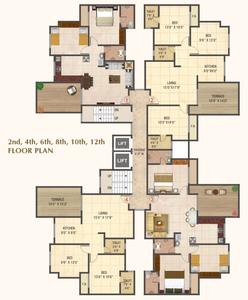 Project Image of 1110.0 - 1436.0 Sq.ft 2 BHK Apartment for buy in Umiya Nakshatra